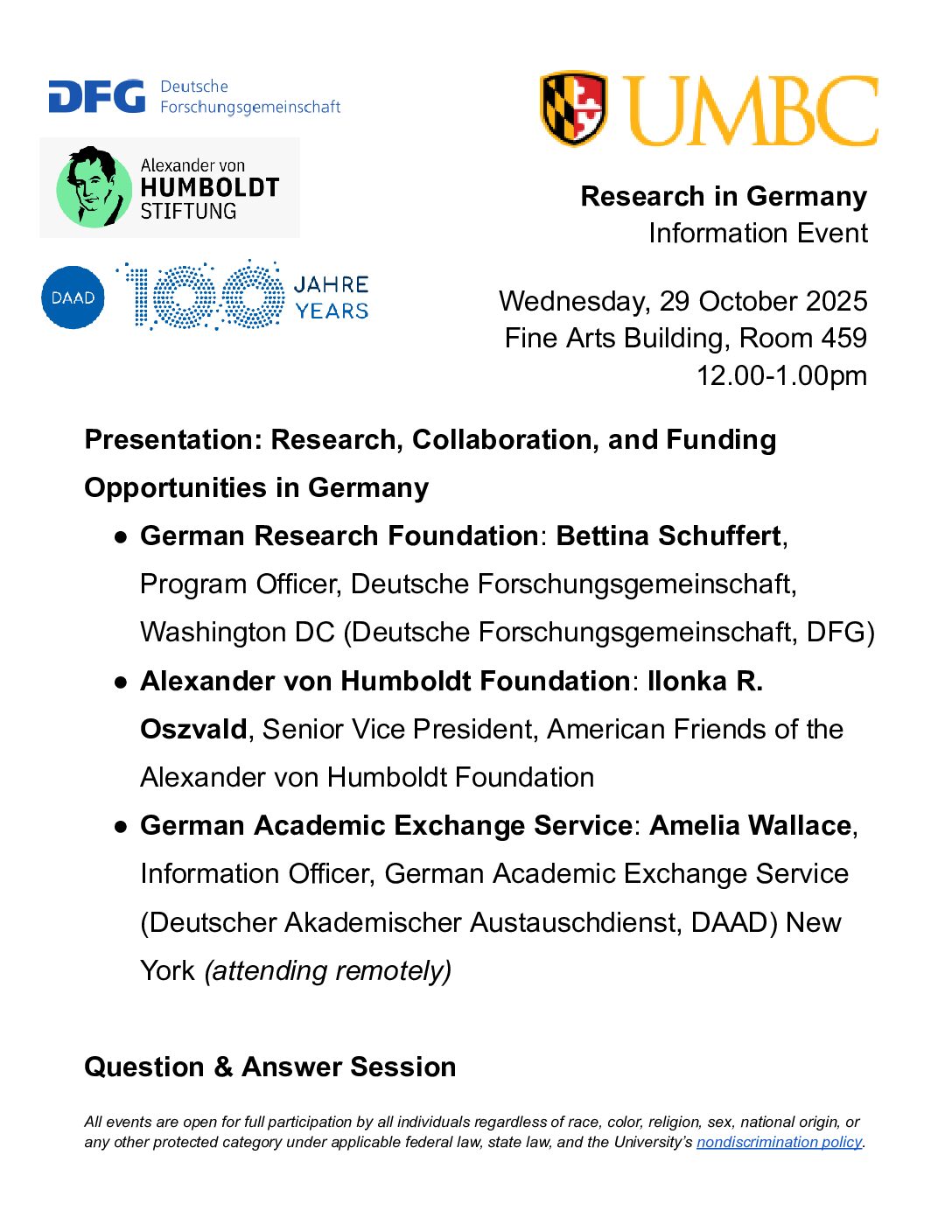 Research in Germany Info Event